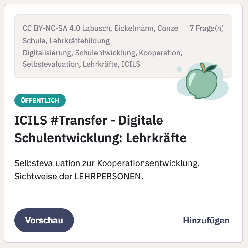 ICILS Fragebogen Lehrkräfte Kooperationsentwicklung