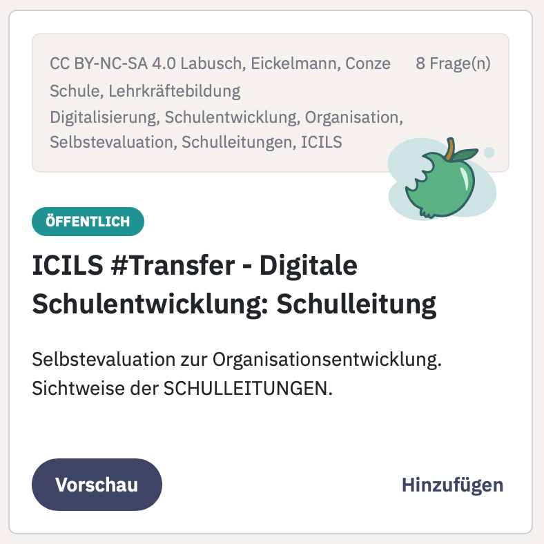 ICILS Fragebogen Schulleitung Organisationsentwicklung